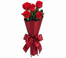 Букет 5 Красных роз Эдлесс Лав в Тымовское