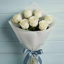 Букет 7 Белых роз Эдлесс Лав #REPLACE_PRED# Тымовское