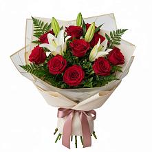 Букет цветов из:  Лилии и Розы в Тымовское