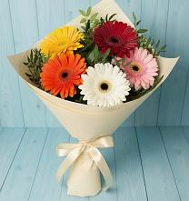Букет цветов из:  Герберы #REPLACE_PRED# Тымовское