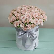 Цветочная композиция из Розы в шляпной коробке в Тымовское