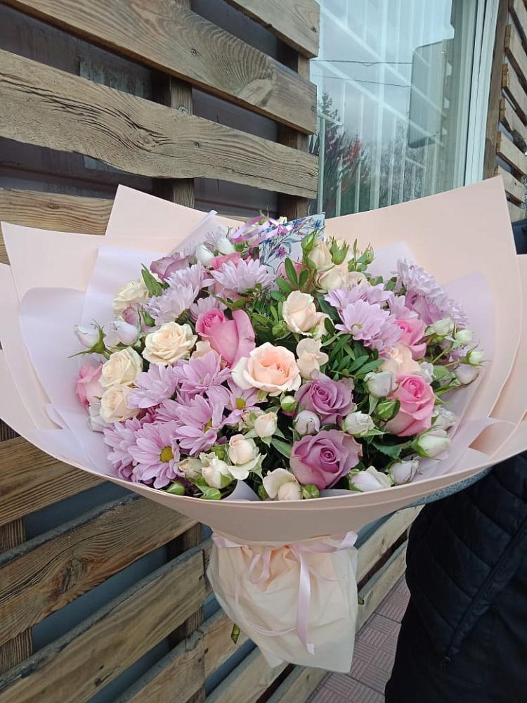 Букет цветов из: Розы и Хризантемы в Тымовское