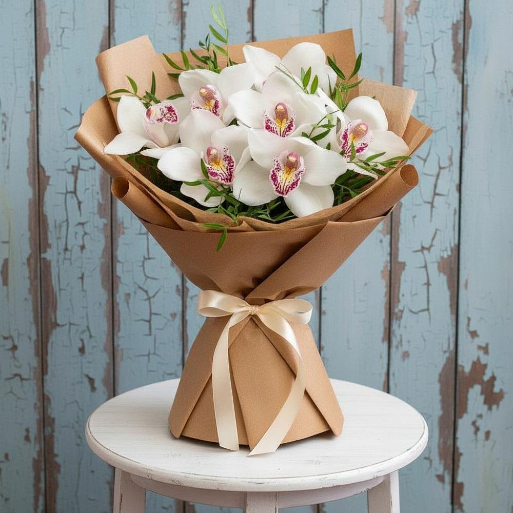 Букет цветов из: Орхидеи и Розы в Тымовское