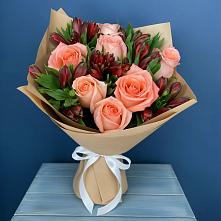 Букет цветов из:  Розы и Альстромерии #REPLACE_PRED# Тымовское