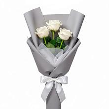 Букет 3 белые розы #REPLACE_PRED# Тымовское