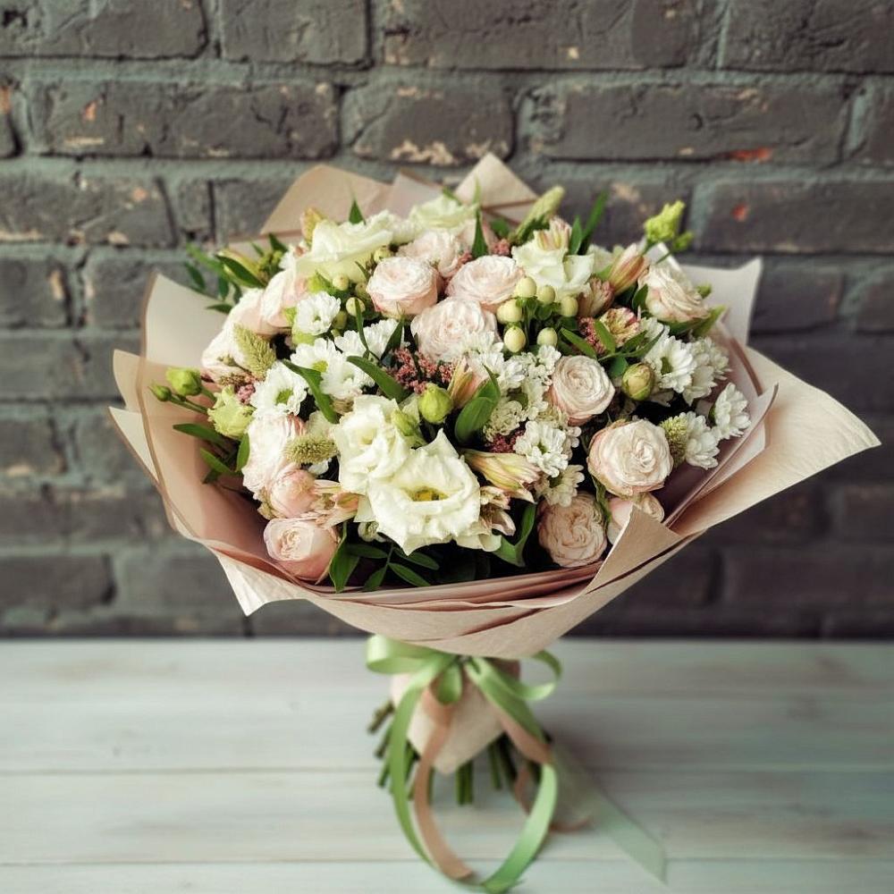 Букет цветов из: Альстромерии, Розы и Хризантемы в Тымовское