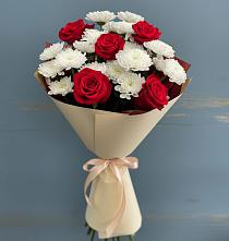 Букет цветов из:  Розы и Хризантемы в Тымовское