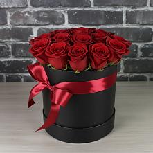 Цветочная композиция из Розы в шляпной коробке в Тымовское