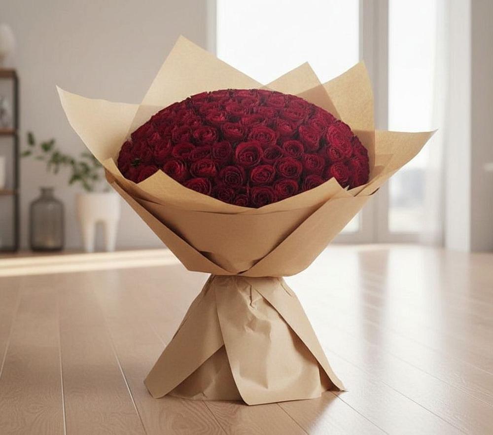 Букет 101 Красная роза в Тымовское