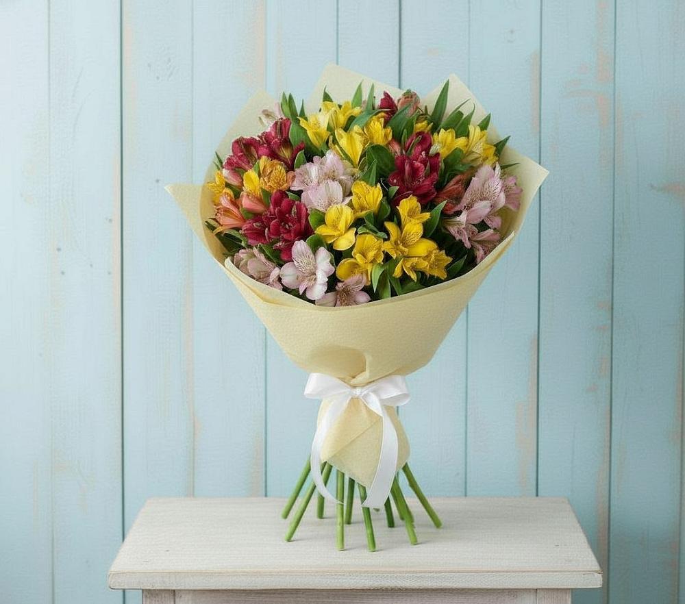 Букет цветов из: Альстромерии в Тымовское