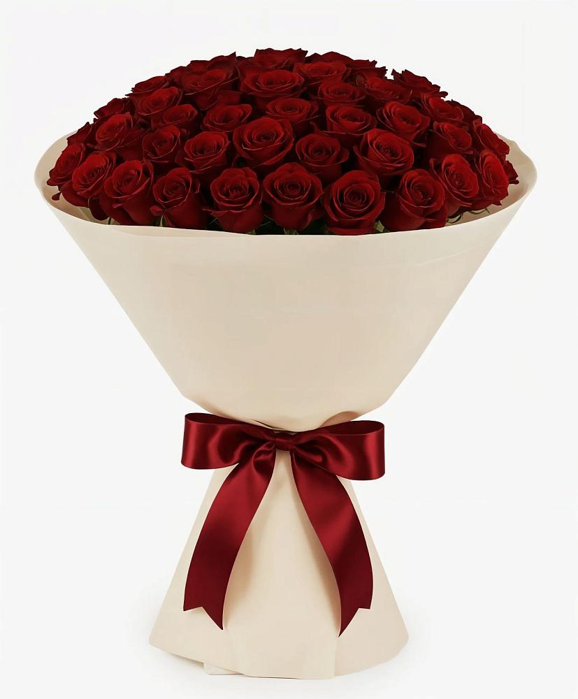 Букет 101 Бордовая роза Блэк Бакарра в Тымовское