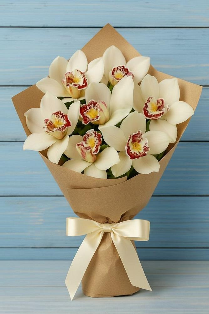 Букет цветов из: Орхидеи и Розы в Тымовское