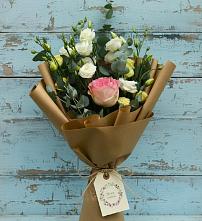 Букет цветов из:  Розы и Лизиантусы в Тымовское